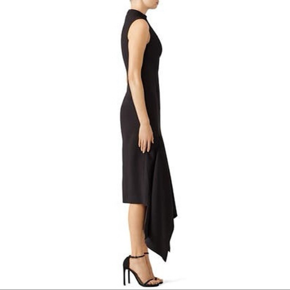 Solace London Klara High-Neck Crepe Dress Size 2 - Picture 4 of 12